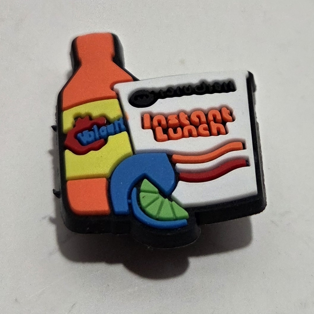 Colorful Retro Lunch Pin